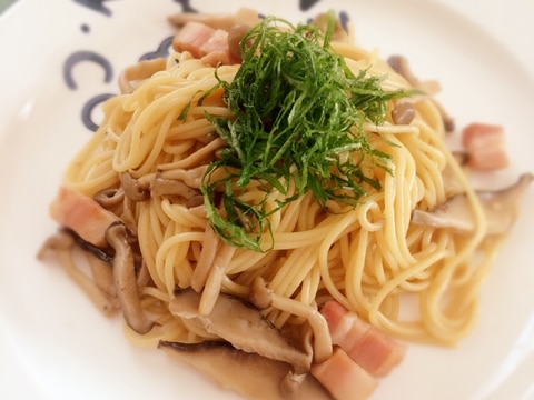 シソ香る きのこたっぷり和風パスタ レシピ 作り方 By ドキンちゃん714 楽天レシピ